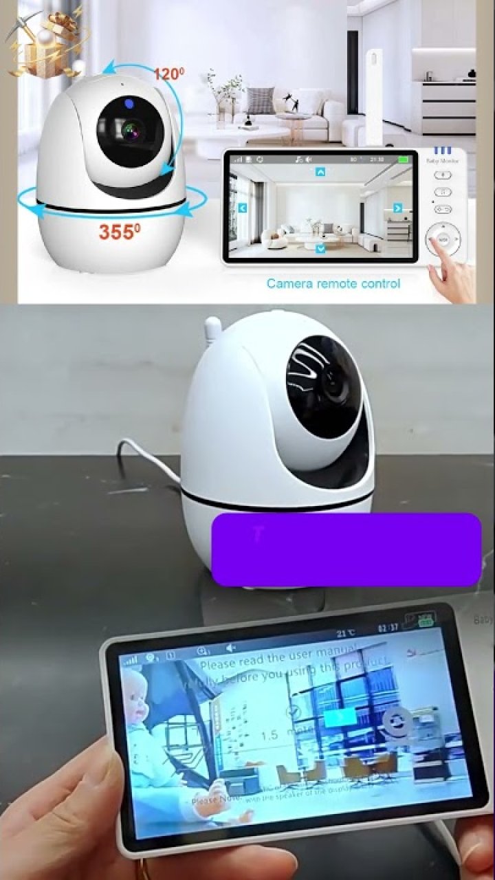 📹 niania wideo eye4u – 5″ ekran hd